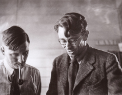Curnow with Denis Glover 1946
