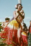 Woman dancing hula