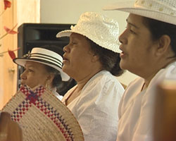 Samoan women in church